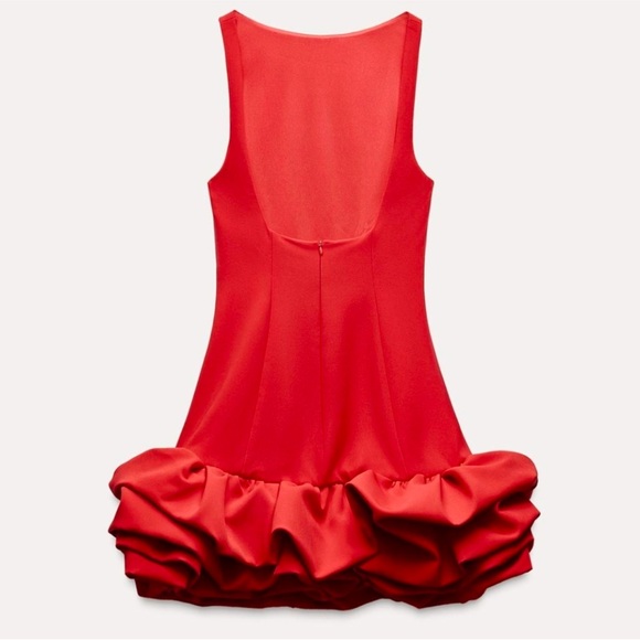 Womens Red Zara Dress - Picture 2 of 2